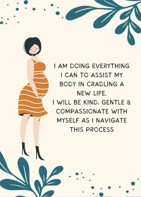 Powerful Birth Affirmation Cards, Digital Download