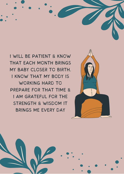 Powerful Birth Affirmation Cards, Digital Download
