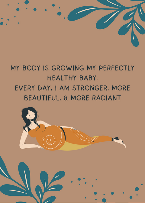Powerful Birth Affirmation Cards, Digital Download