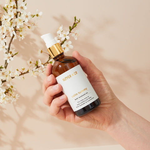 100ml, Baby Tummy & Sleep, Massage Oil for Delicate Babies Tummies to relax, with lavender and chamomile soothing oils, let the trapped wind out and relieve digestion colic