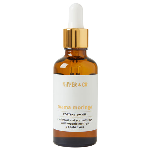 Postpartum Oil for Scar and Breast Massage, with Precious Moringa & Baobab